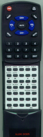 APEX AD1201 Replacement Remote
