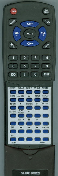 ANABA AV608DV CC Replacement Remote