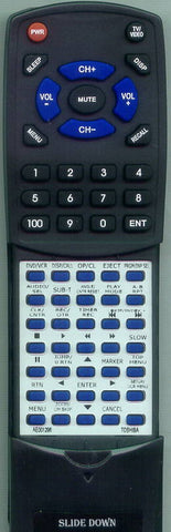 TOSHIBA SDV392 Replacement Remote