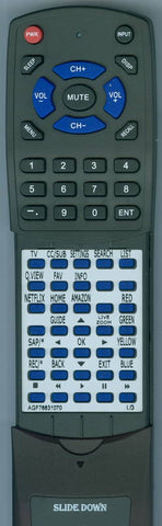 LG RTAGF76631070 Replacement Remote