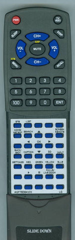 LGINSERT RTAGF78364101 Replacement Remote