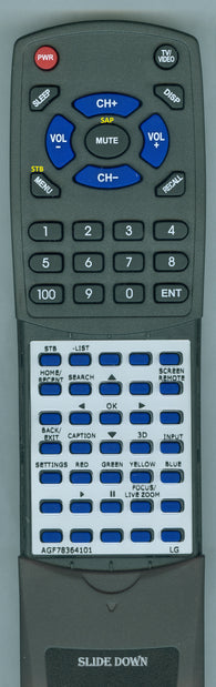 LG--INSERT UH6030 series Replacement Remote