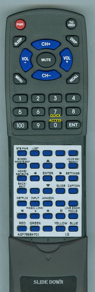 LG AGF78684701 Replacement Remote