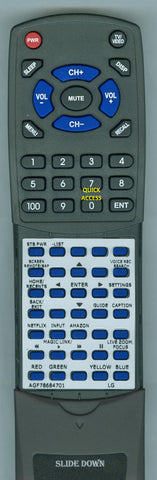LG AGF78684701 Replacement Remote