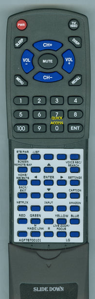 LG--INSERT AN-MR650A Replacement Remote