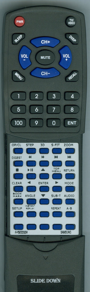 SAMSUNG DVDS320 FULL Replacement Remote