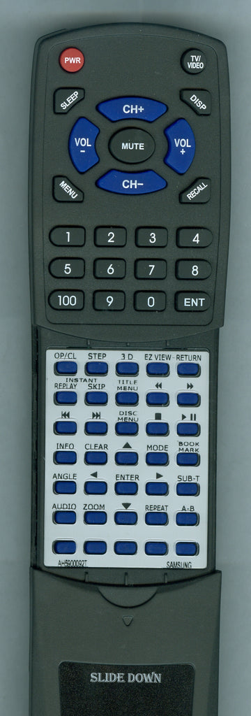 SAMSUNG DVDP231 Replacement Remote