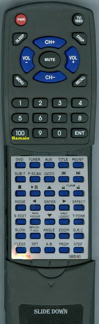 SAMSUNGINSERT HTDL200D Replacement Remote