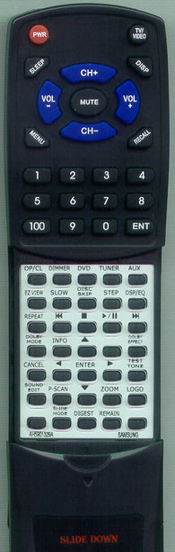 SAMSUNG HTDS630T Replacement Remote
