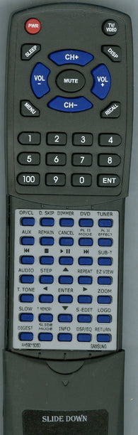 SAMSUNG HTWP38 Replacement Remote