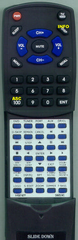 SAM--INSERT HTZ512 Replacement Remote
