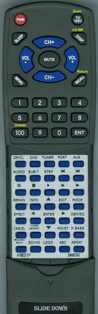 SAMSUNG--INSERT RTAH5902131F Replacement Remote