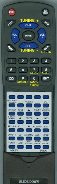 SAMSUNG HWD650S Replacement Remote