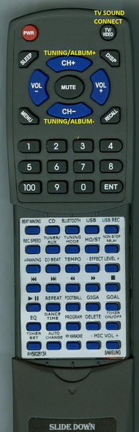 SAMSUNG--INSERT MX-HS7000 Replacement Remote