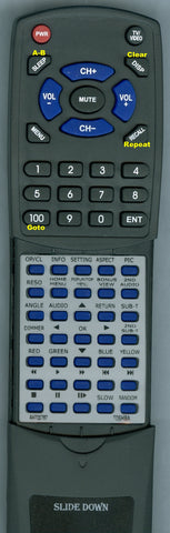 TOSHIBA--INSERT BDX2500 Replacement Remote