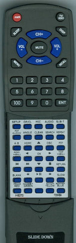TOSHIBA RTAH802703 Replacement Remote