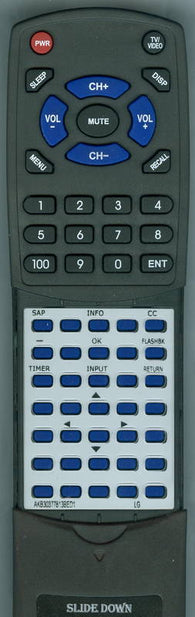 LG RTAKB30377813 (BED 1) Replacement Remote