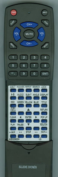 LG RTAKB32293204 Replacement Remote