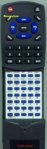 LG AKB35121701 Replacement Remote
