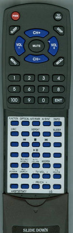 LG RTAKB73575431 Replacement Remote