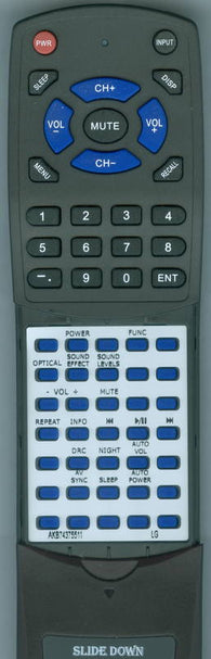 LG RTAKB74375511 Replacement Remote