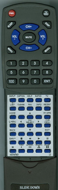 LG UF6490 series Replacement Remote