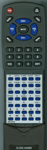 LG RTAKB74475433 Replacement Remote
