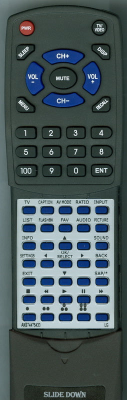 LG 60PK200 Replacement Remote Control - Thumbnail 3