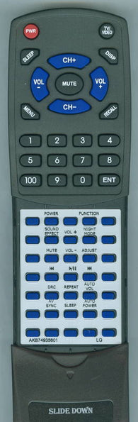 LG RTAKB74935601 Replacement Remote