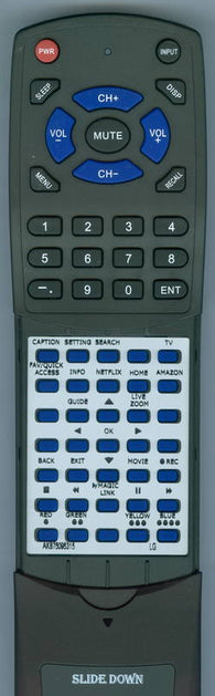 LG RTAKB75095315 Replacement Remote