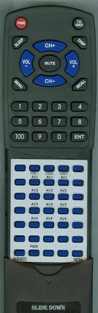 NESA VISION RTAVS4003 Replacement Remote