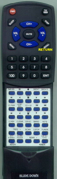 PIONEERINSERT VSX3800 Replacement Remote