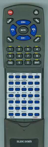 PIONEER--INSERT RTAXD7466 Replacement Remote