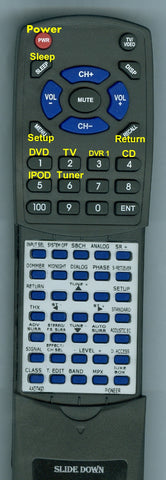 PIONEER--INSERT VSX90TXV Replacement Remote