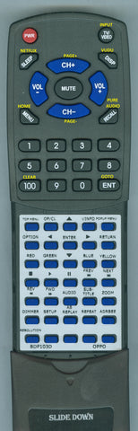 OPPO-DIGITAL--INSERT BDP-103D Replacement Remote