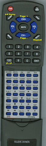 OPPO-DIGITAL--INSERT BDP83-SE Replacement Remote