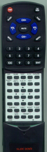 JBL CINEMA PROPACK 600II Replacement Remote