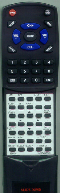 HARMAN KARDON BE8W00 Replacement Remote
