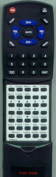 SAMSUNG LNS2652DX Replacement Remote