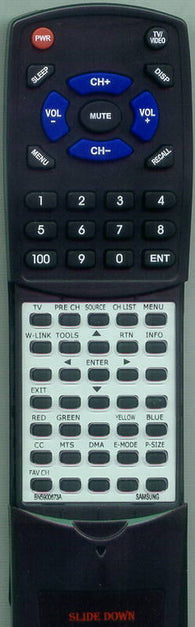 SAMSUNG LN52A580P6F Replacement Remote