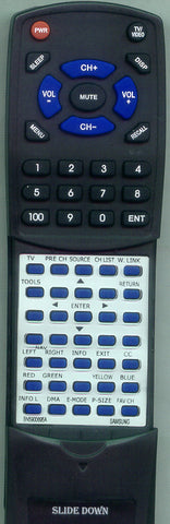SAMSUNG PL58A650T1F Replacement Remote