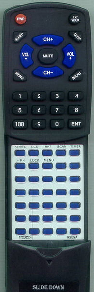 INSIGNIA ISTV040922 Replacement Remote