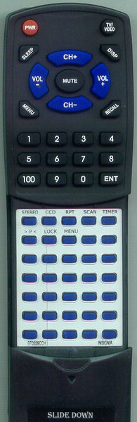 INSIGNIA BT0329DCH Replacement Remote