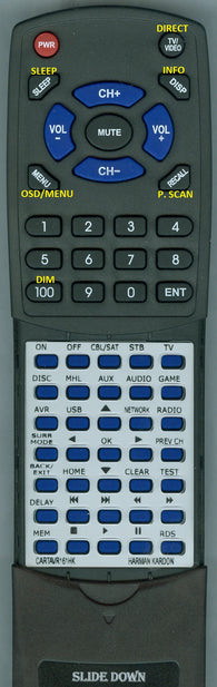 HK--INSERT CARTAVR161-HK Replacement Remote