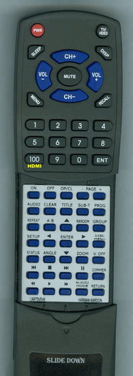HARMAN-KARD--INSERT CARTDVD48BK Replacement Remote