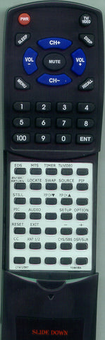 TOSHIBA CT9851 Replacement Remote
