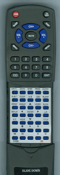 GPX D1816SIL Replacement Remote