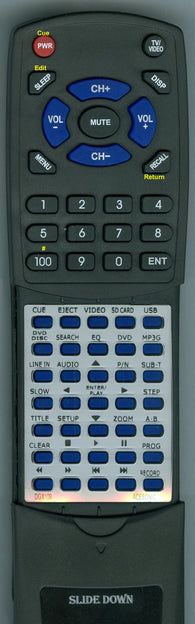 ACESONIC DGX109 Replacement Remote