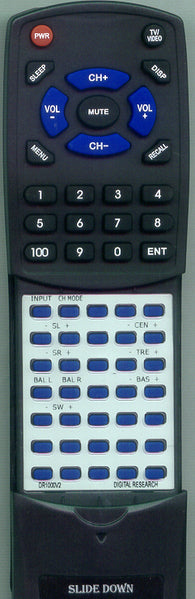 DIGITAL-RESEARCH- RTDR1000V2 Replacement Remote