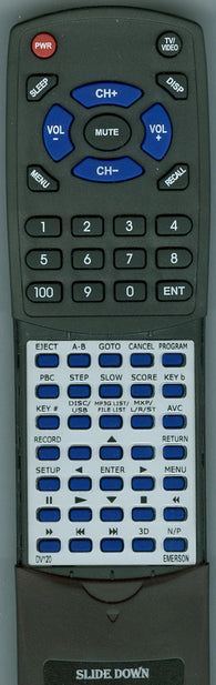 EMERSON DV120 Replacement Remote
